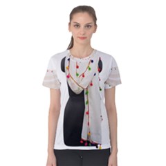 Indiahandycrfats women Fashion White Dupatta with Multicolour Pompom all four sides for Girls/women Women s Cotton Tee