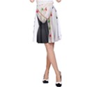 Indiahandycrfats women Fashion White Dupatta with Multicolour Pompom all four sides for Girls/women A-Line Skirt View1