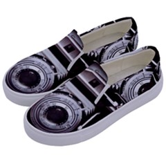 Vintage Camera Kids  Canvas Slip Ons