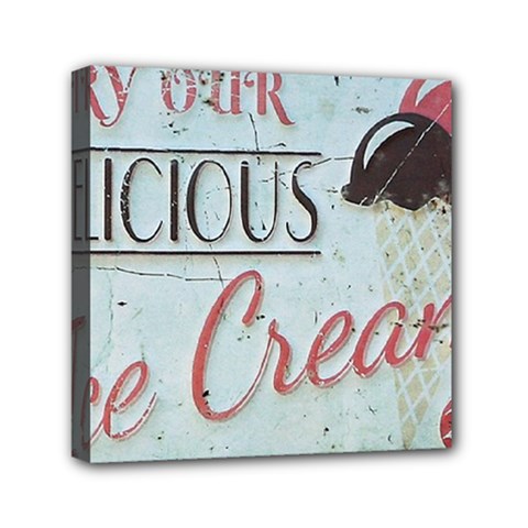 Delicious Ice Cream Mini Canvas 6  X 6  (stretched)