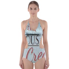 Delicious Ice Cream Cut-out One Piece Swimsuit by snowwhitegirl