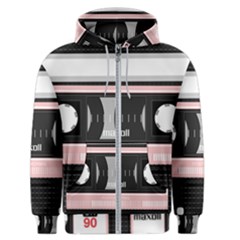 Pink Compact Cassette Men s Zipper Hoodie