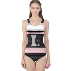 Pink Compact Cassette One Piece Swimsuit