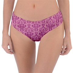 Victorian Pink Ornamental Reversible Classic Bikini Bottoms