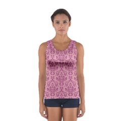 Victorian Pink Ornamental Sport Tank Top  by snowwhitegirl