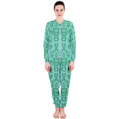 Victorian Teal Ornamental Onepiece Jumpsuit (ladies) 