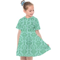 Victorian Teal Ornamental Kids  Sailor Dress by snowwhitegirl