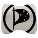 Logo of Pirate Party Australia Velour Head Support Cushion View1