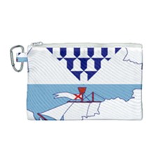 Flag Map Of Belfast Canvas Cosmetic Bag (medium) by abbeyz71