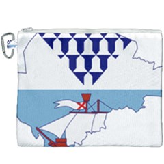 Flag Map Of Belfast Canvas Cosmetic Bag (xxxl) by abbeyz71