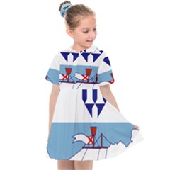 Flag Map Of Belfast Kids  Sailor Dress by abbeyz71