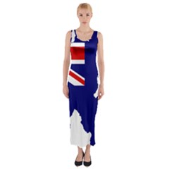 Flag Map Of Government Ensign Of Northern Ireland, 1929-1973 Fitted Maxi Dress by abbeyz71