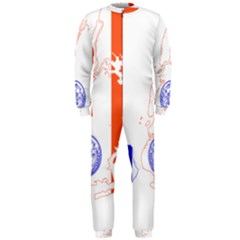Flag Map Of New York City Onepiece Jumpsuit (men)  by abbeyz71