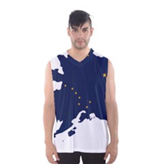 Flag Map of Alaska Men s Basketball Tank Top