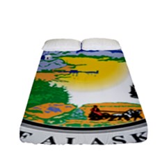 State Seal Of Alaska  Fitted Sheet (full/ Double Size) by abbeyz71