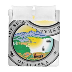 State Seal Of Alaska  Duvet Cover Double Side (full/ Double Size) by abbeyz71