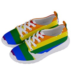 Usa Lgbt Flag Map Women s Lightweight Sports Shoes by abbeyz71