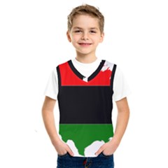 Pan-african Flag Map Of United States Kids  Sportswear by abbeyz71