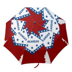 Flag Map Of Arkansas Folding Umbrellas by abbeyz71