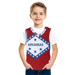 Flag Map Of Arkansas Kids  Sportswear by abbeyz71