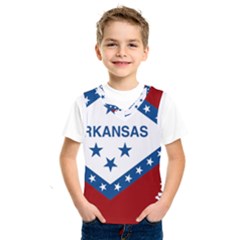 Flag Map Of Arkansas Kids  Sportswear by abbeyz71