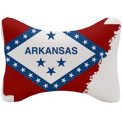 Flag Map Of Arkansas Seat Head Rest Cushion by abbeyz71