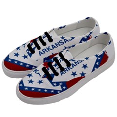 Flag Map Of Arkansas Men s Classic Low Top Sneakers by abbeyz71