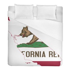 California Flag Map Duvet Cover (full/ Double Size) by abbeyz71