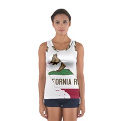 California Flag Map Sport Tank Top  by abbeyz71