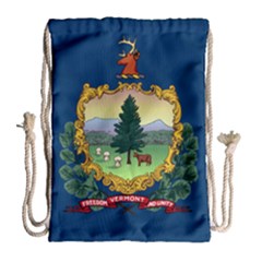 Flag Of Vermont Drawstring Bag (large) by abbeyz71