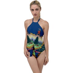 Flag Of Vermont Go With The Flow One Piece Swimsuit by abbeyz71