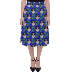 Frida Blue Classic Midi Skirt