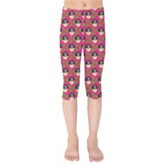 Frida Pink Kids  Capri Leggings  by snowwhitegirl