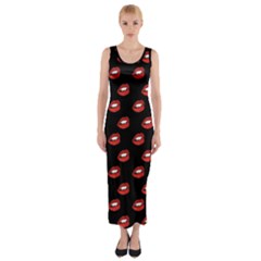 Mouthy Fitted Maxi Dress