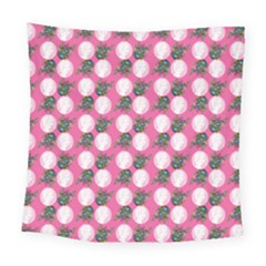 Pink Bride Square Tapestry (large)
