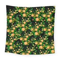 Peach Roses Square Tapestry (large)