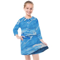 Star Light Kids  Quarter Sleeve Shirt Dress by WILLBIRDWELL