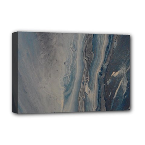 Blue Ice Deluxe Canvas 18  X 12  (stretched) by WILLBIRDWELL