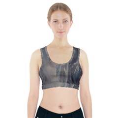 Blue Ice Sports Bra With Pocket by WILLBIRDWELL