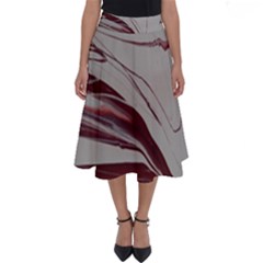 Wine Perfect Length Midi Skirt by WILLBIRDWELL