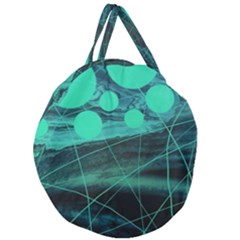 Neon Bubbles Giant Round Zipper Tote by WILLBIRDWELL