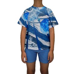 Pulsar Kids  Short Sleeve Swimwear by WILLBIRDWELL