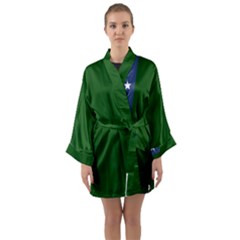 Flag Of The Green Mountain Boys Long Sleeve Kimono Robe