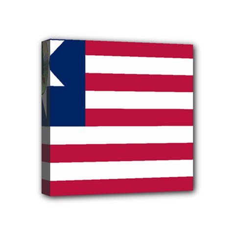 Flag Of Vermont, 1837-1923 Mini Canvas 4  X 4  (stretched) by abbeyz71