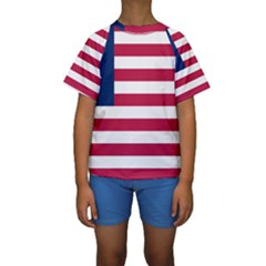 Flag Of Vermont, 1837-1923 Kids  Short Sleeve Swimwear