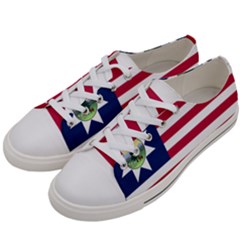 Flag Of Vermont, 1837-1923 Women s Low Top Canvas Sneakers by abbeyz71