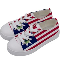 Flag Of Vermont, 1837-1923 Kids  Low Top Canvas Sneakers by abbeyz71