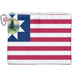 Flag Of Vermont, 1837-1923 Canvas Cosmetic Bag (xxxl) by abbeyz71