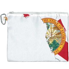 Flag Map of Florida  Canvas Cosmetic Bag (XXXL)