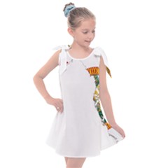 Flag Map of Florida  Kids  Tie Up Tunic Dress